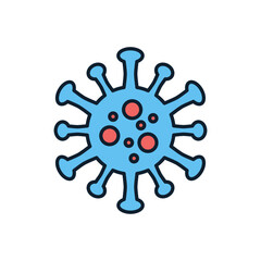 Obraz premium Coronavirus COVID 19 related vector icon. Coronavirus sign. Virus Isolated on white background. Editable vector illustration