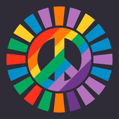 Colorful symbol of peace