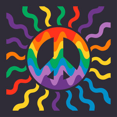 Colorful symbol of peace