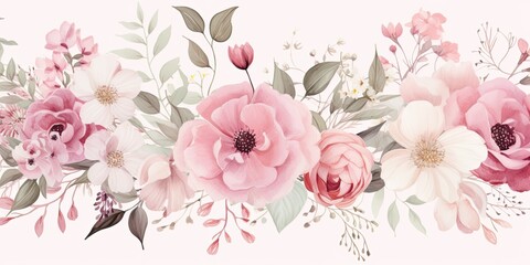 Watercolor Floral Backgrounds: Your Artistic Playground  Generative AI Images