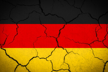 Germany - cracked country flag