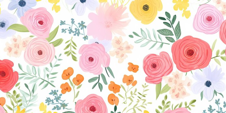 Unlock Your Creative Potential with Watercolor Floral Backgrounds  Generative AI Images