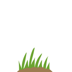 Pile Of Soil With Green Grass