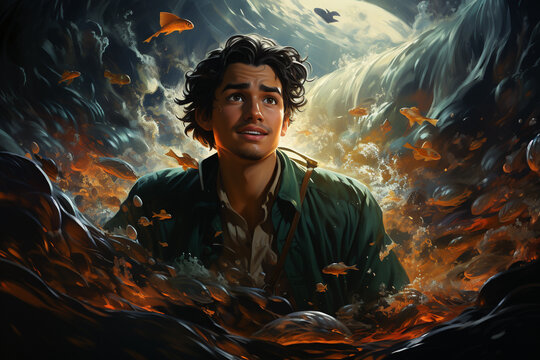 essence of Sinbad is legendary quest comes to life, capturing the intrepid explorer's determination and the allure of his adventurous journey