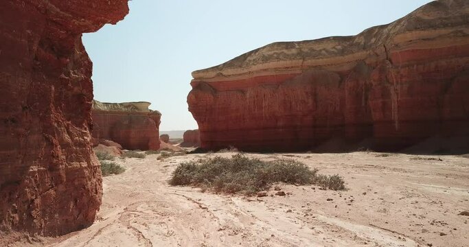 Rock formations in an arid area Cunene Province Curoca Angola