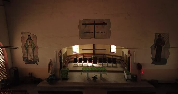 Inside an empty church Benguela Province Catumbela Angola
