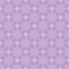 Minimalist stars seamless vector pattern in purple. Simple sky grid illustration background.
