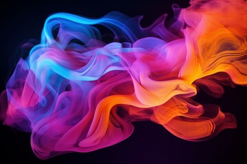 Abstract colorful liquid water. Generate Ai