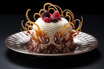 intricate 3d printed dessert with unique design