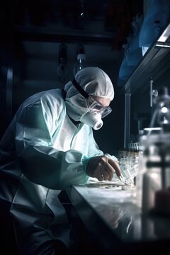 shot of a scientist sterilizing a test tube in an institute or lab