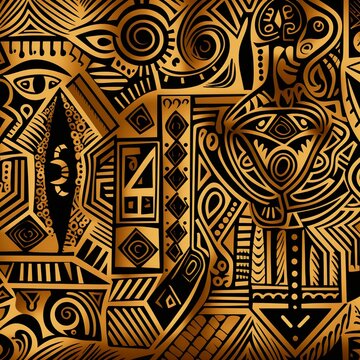 adbstract tribal african pattern wallpaper background