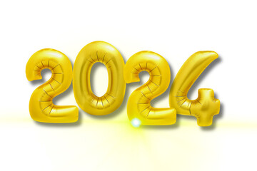 new year 2024, date, illustration