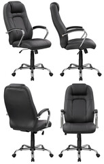 Office computer chair for the head. Interior element. Isolated from the background. From different angles