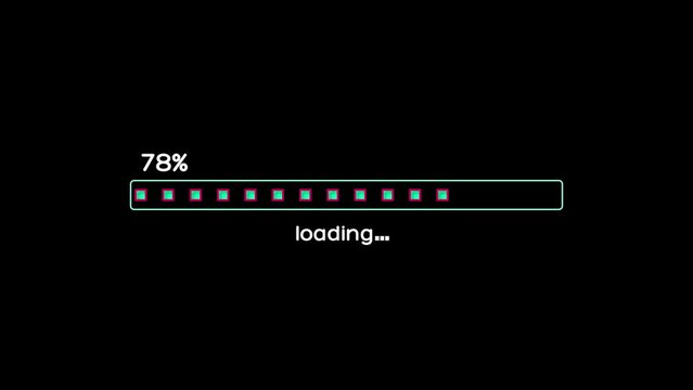 Loading bar animated, Progress Bar 4k