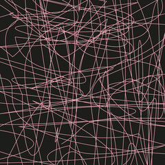 PINK CHAOS THOUGHTS OF WOMEN ILLUSTRATION DESIGN