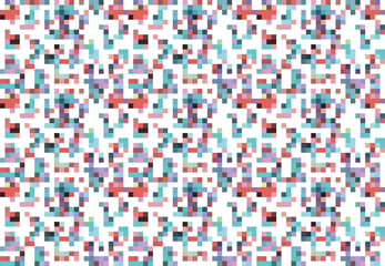 Fototapeta premium Pixelated Colorful Vibrant Geometric grid modern abstract pixel Noise Vector texture, Tile seamless pattern background