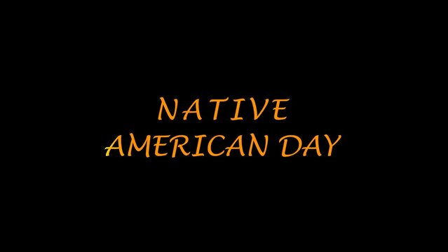 Through engaging text animation film, discover the vivid spirit of Native American Day.