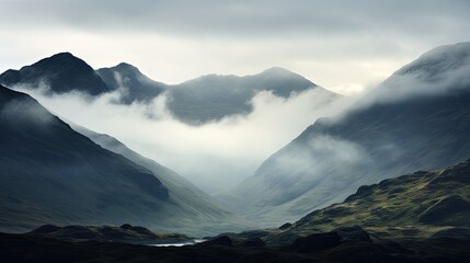 Cuillin Hills concealed in mist