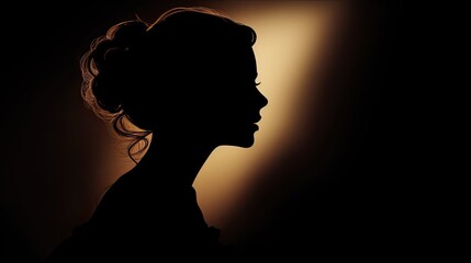 Enigmatic woman s covert portrayal