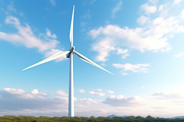Fototapeta premium Wind turbine. AI generated