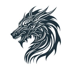 Obraz premium Celtic Design on White Background AI Generated