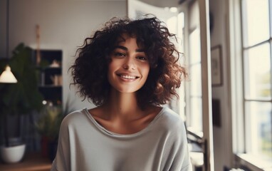 Smiling Woman. Generative AI
