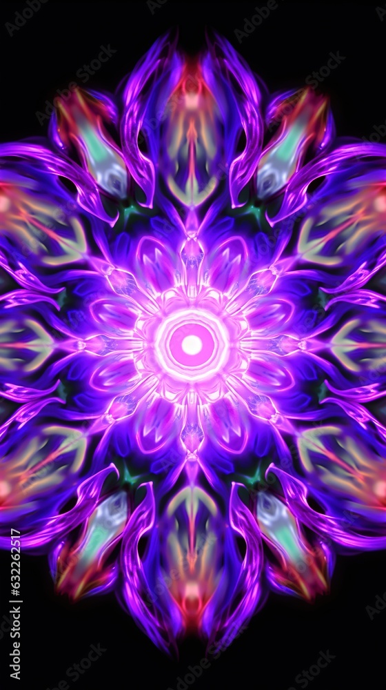 Wall mural abstract fractal. fractal art background for creative design. creative illustration for design. gene