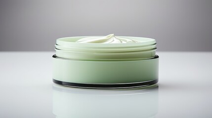 Glossy Round Skin Care Cream Container AI Generated