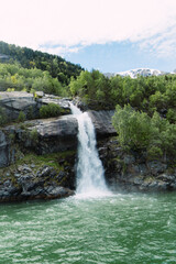Waterfall in Fjord