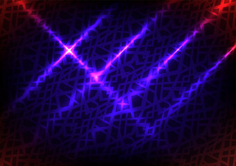 Purple neon light line digital technology abstract presentation background