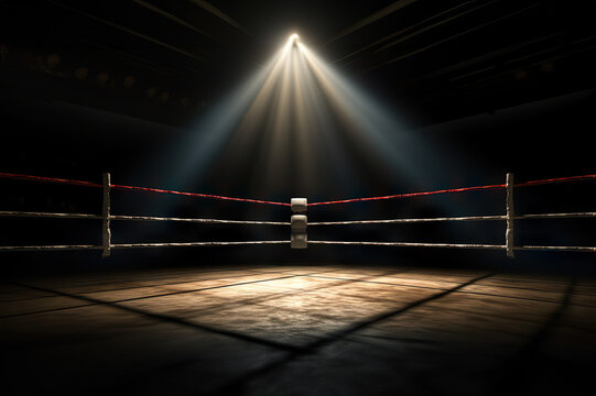 Boxing ring red corner with chair - Stock Illustration [28086565] - PIXTA