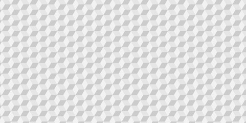 Naklejka premium Seamless pattern with triangle and cube vector background. white and grey ornament. Simple curved grey lines with repeat stripes texture. Light modern simple wallpaper texture.