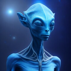 extraterrestre azul