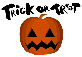 Pumpkin With Trick Or Treat