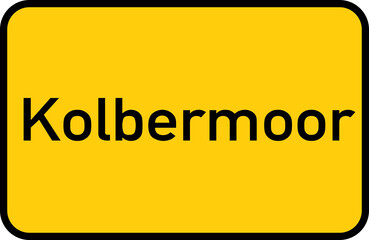 City sign of Kolbermoor - Ortsschild von Kolbermoor