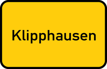 City sign of Klipphausen - Ortsschild von Klipphausen