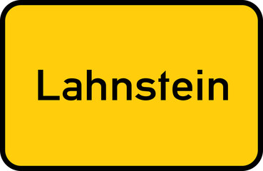 City sign of Lahnstein - Ortsschild von Lahnstein