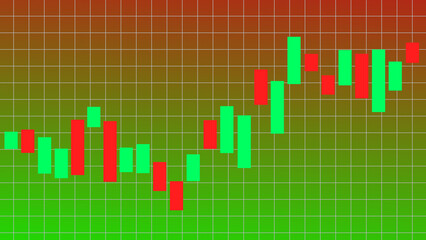 Abstract graph chart of stock market trade  business background.