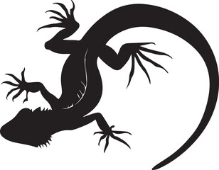 Lizard Vector silhouette illustration
