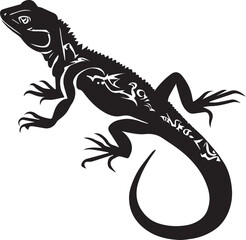 Lizard Vector silhouette illustration