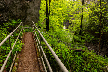 Fototapeta premium Salzachklamm bei Golling, Salzburg, Österreich