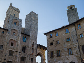 famous old town of san gimignano - italy