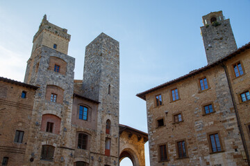 Fototapeta premium famous old town of san gimignano - italy
