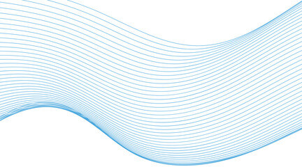 abstract blue wave background. Blue minimal round lines abstract background. Abstract blue wave lines pattern background. Wave with lines created using blend tool. Curved wavy line, smooth stripe