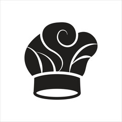 chef hat icon simple design art eps 10