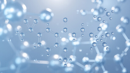 sulpiride molecular structure 3d, flat model, neuroleptic agent, structural chemical formula view from a microscope