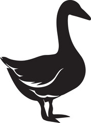 Goose Vector silhouette illustration