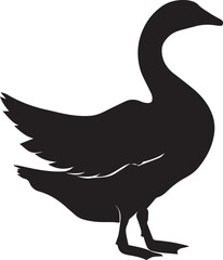 Goose Vector silhouette illustration