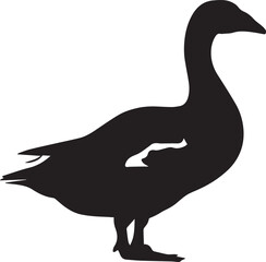 Goose Vector silhouette illustration