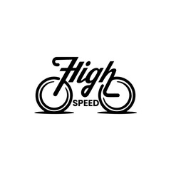   bicycle logo design illustration